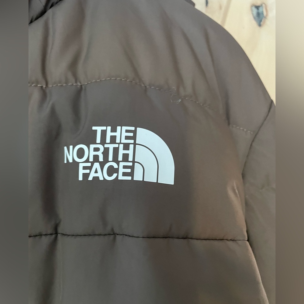 Men’s The North Face Aconcagua 3 Hoodie Puffer Jacket Smokey Brown size L - Picture 5 of 10